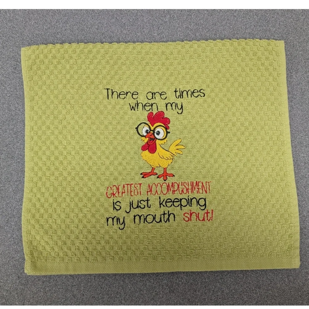 My Greatest Accomplishment Keeping my Mouth Shut, Kitchen Bath Bar Hand Towel